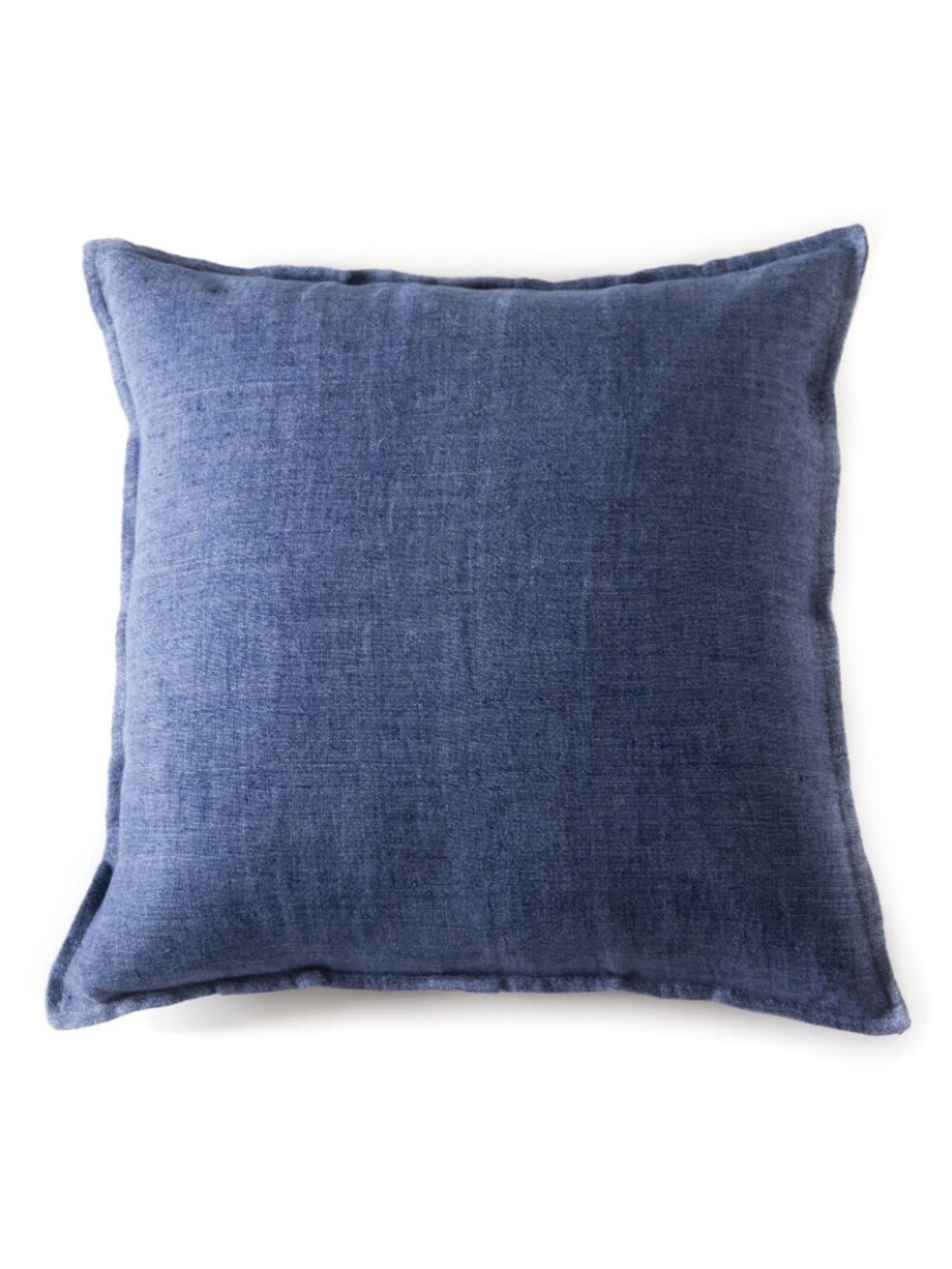 Pom Pom at Home Montauk Indigo Linen Large Euro Pillow Sham blue 28 x 28